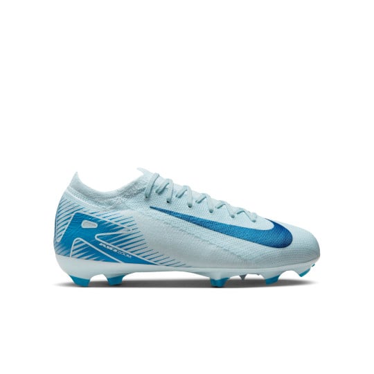 Nike Zoom Mercurial Vapor Pro 16 Grass Football Shoes (FG) Kids Light Blue Blue