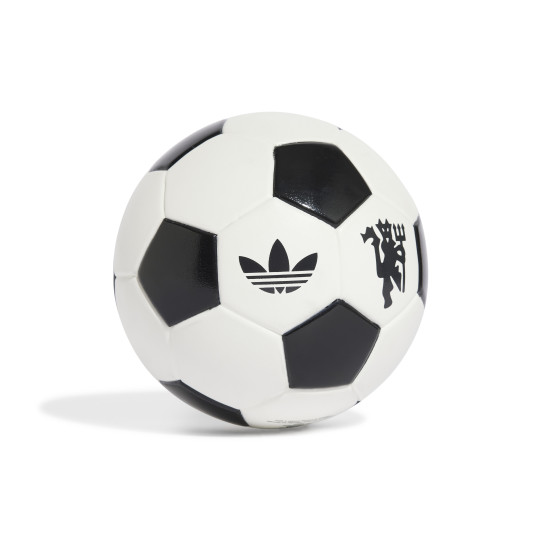 adidas Manchester United Originals Mini Voetbal Maat 1 Wit Zwart