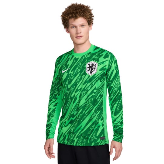 Nike Nederlands Elftal Keepersshirt Lange Mouwen 2024-2026 Groen