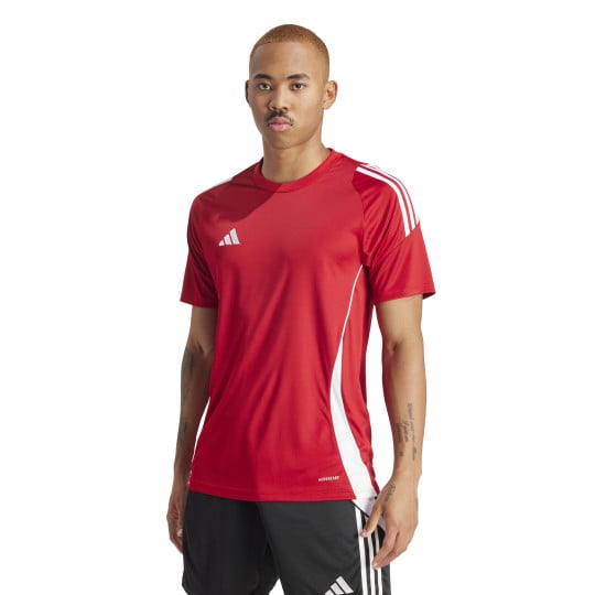 Maillot d'entraînement adidas Tiro 24 rouge blanc