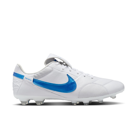 Nike Premier III Gras Voetbalschoenen (FG) Wit Blauw