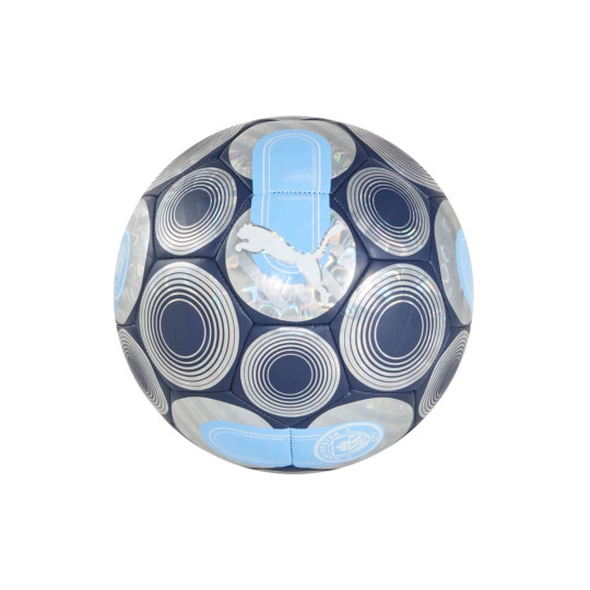 PUMA Manchester City Culture+ Mini Voetbal Donkerblauw Lichtblauw Maat 1