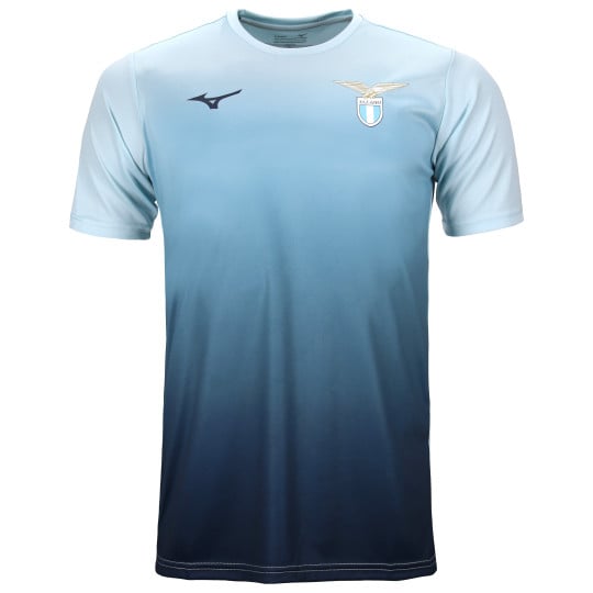 Mizuno Lazio Roma Trainingsshirt 2024-2025 Lichtblauw Donkerblauw