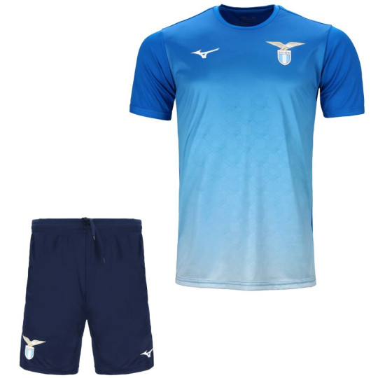 Mizuno Lazio Roma Trainingsset 2024-2025 Blauw Lichtblauw Donkerblauw