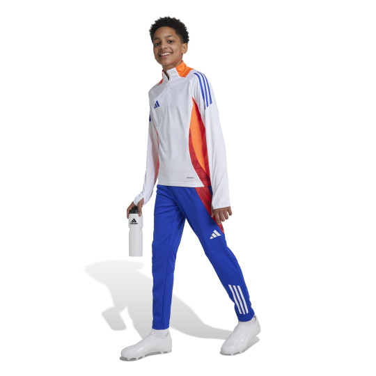 adidas Tiro 24 Survêtement 1/4-Zip Enfants Blanc Bleu Rouge Orange