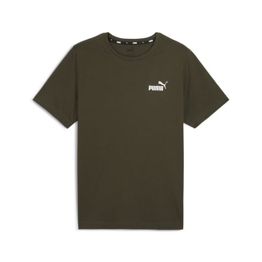 PUMA Essentials Small Logo T-Shirt Bruin Wit