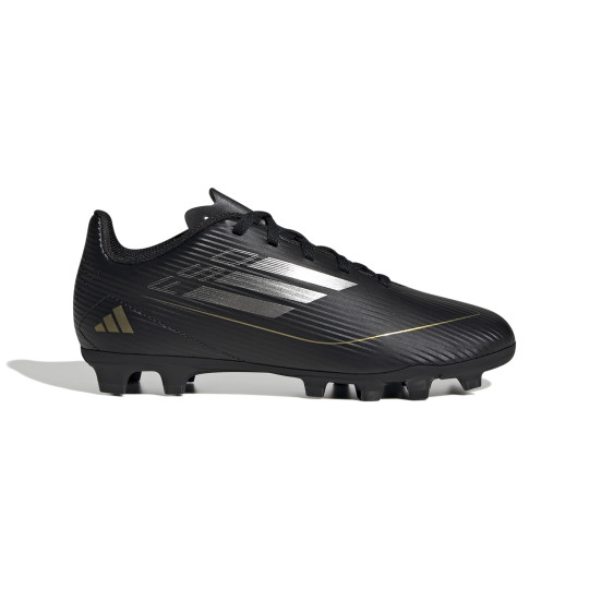 adidas F50 Club Gazon Naturel Gazon Artificiel Chaussures de Foot (FxG) Enfants Noir Gris Doré