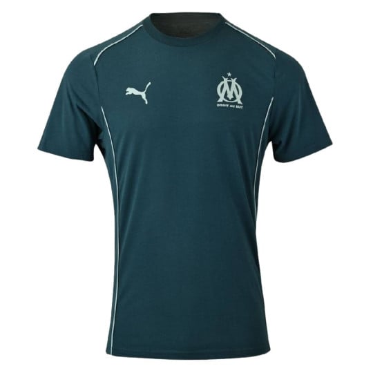 PUMA Olympique Marseille Casuals T-Shirt 2024-2025 Donkerblauw Lichtblauw