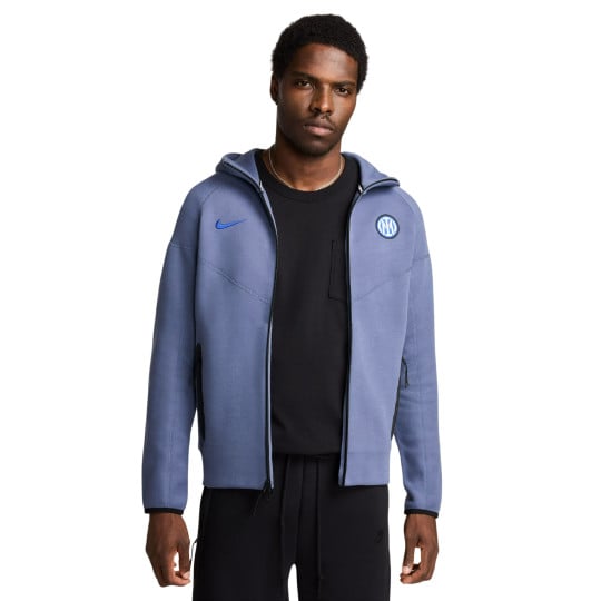 Nike Inter Milan Tech Fleece Vest 2024-2025 Grijsblauw Zwart