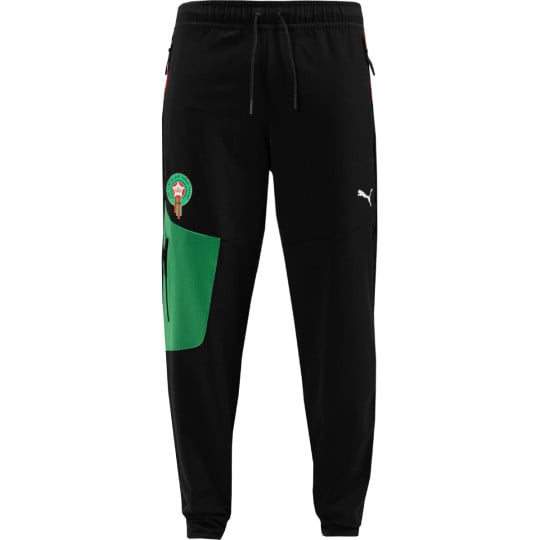 Pantalon d'entraînement tissé PUMA Morocco Pumatech 2024-2026 noir vert rouge