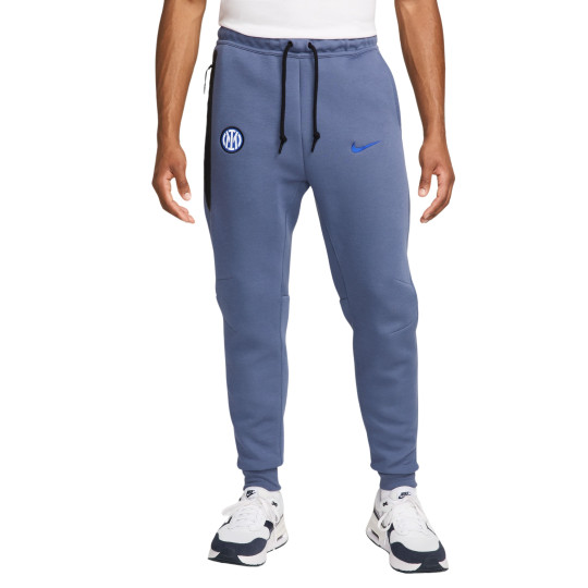 Nike Inter Milan Tech Fleece Joggingbroek 2024-2025 Grijsblauw Zwart