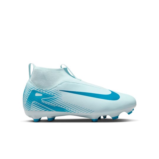 Nike Zoom Mercurial Superfly 10 Academy Gras / Kunstgras Voetbalschoenen (MG) Kids Lichtblauw Blauw