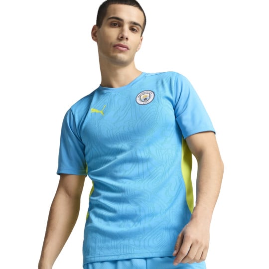 PUMA Manchester City Trainingsshirt 2024-2025 Lichtblauw Geel