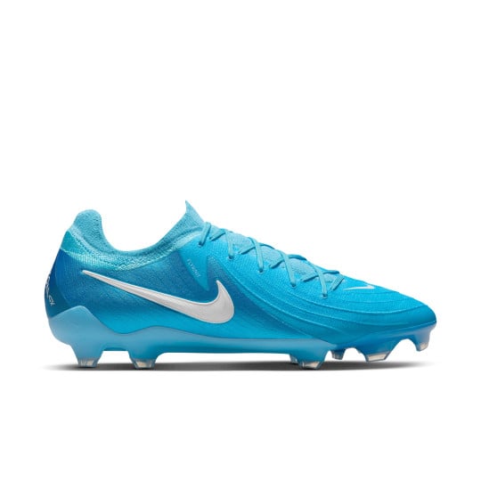 Nike Phantom GX II Pro Gras Voetbalschoenen (FG) Blauw Wit