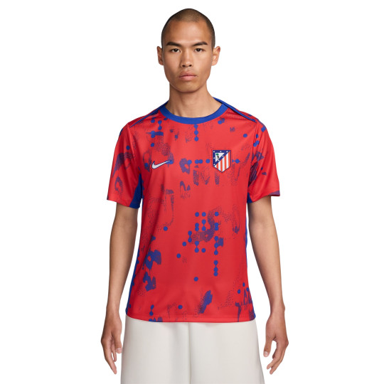 Nike Atletico Madrid Pre-Match Trainingsshirt 2024-2025 Rood Blauw Wit