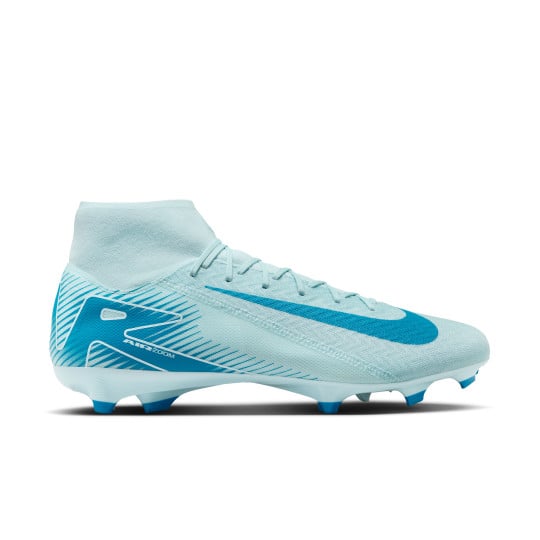 Nike Zoom Mercurial Superfly Academy 10 Grass/Artificial Grass Football Shoes (MG) Light Blue Blue