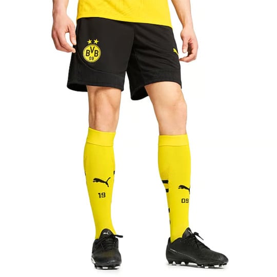 PUMA Borussia Dortmund Trainingsbroekje 2024-2025 Zwart Geel