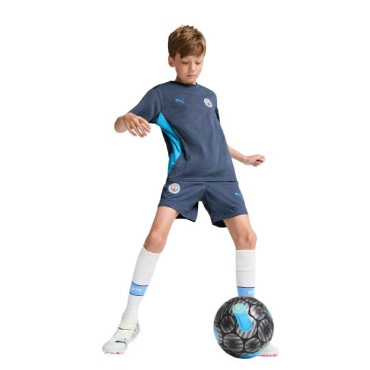 PUMA Manchester City Trainingsset 2024-2025 Kids Donkerblauw Lichtblauw