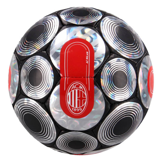 PUMA AC Milan Culture+ Mini Voetbal Maat 1 Zwart Zilver Rood