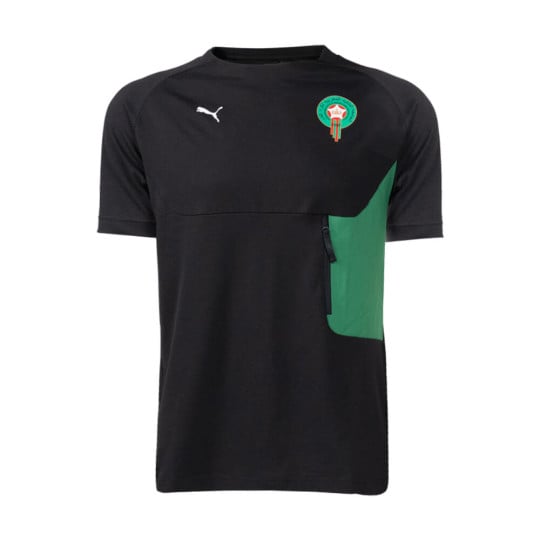 PUMA Marokko Pumatech Pocket T-Shirt 2024-2025 Zwart Groen
