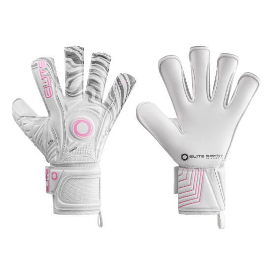 Elite Sport Fluir Keepershandschoenen Wit Roze