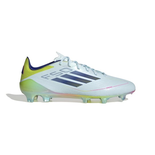 adidas F50 Elite Gras Voetbalschoenen (FG) Lichtblauw Donkerblauw Geel