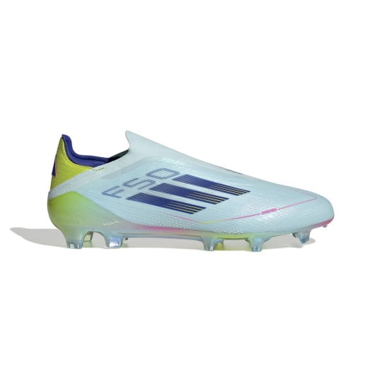 adidas F50 Elite Veterloze Gras Voetbalschoenen (FG) Lichtblauw Donkerblauw Geel