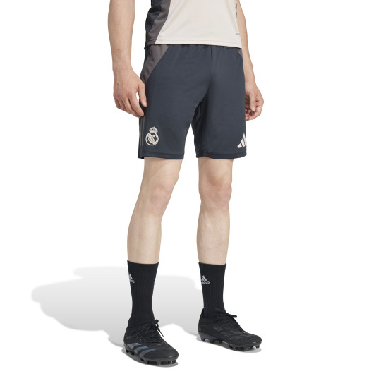 adidas Real Madrid Trainingsbroekje Europees 2024-2025 Donkergrijs Bruin Wit