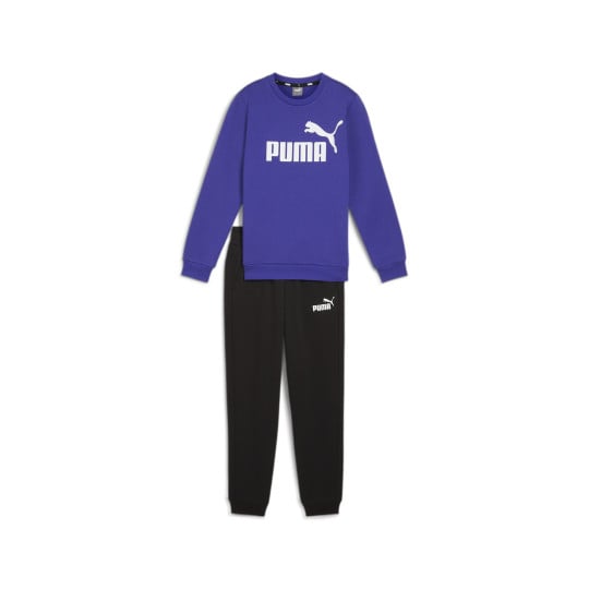 PUMA No.1 Logo Sweat Fleece Trainingspak Kids Paars Zwart Wit