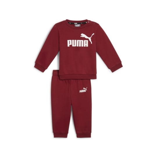 PUMA Minicats Essentials Crew Trainingspak Baby / Peuters Rood Wit