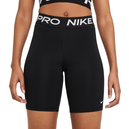 Nike Pro 365 Short 8 pouces pour femmes, noir et blanc