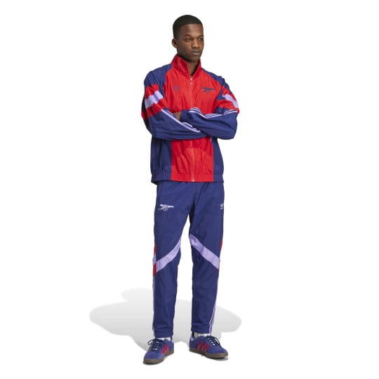 adidas Arsenal Originals Trainingspak Full-Zip 2024-2025 Donkerblauw Rood Paars