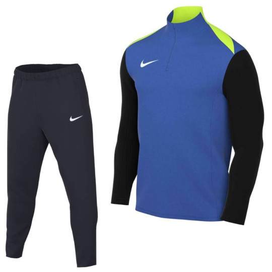 Nike Academy Pro 24 Trainingspak 1/4-Zip Kids Blauw Zwart Geel Wit