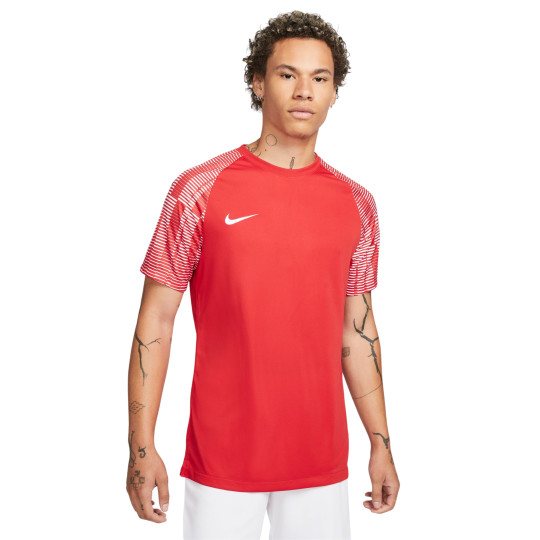 Chemise d'entraînement Nike Dri-Fit Academy, rouge et blanc