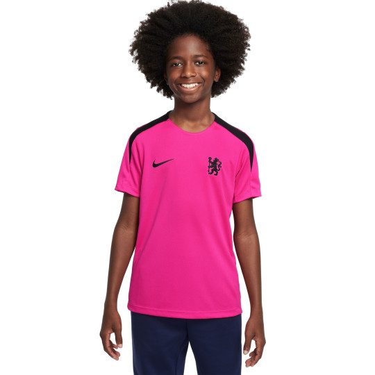 Nike Chelsea Strike Trainingsshirt 2024-2025 Kids Roze Zwart