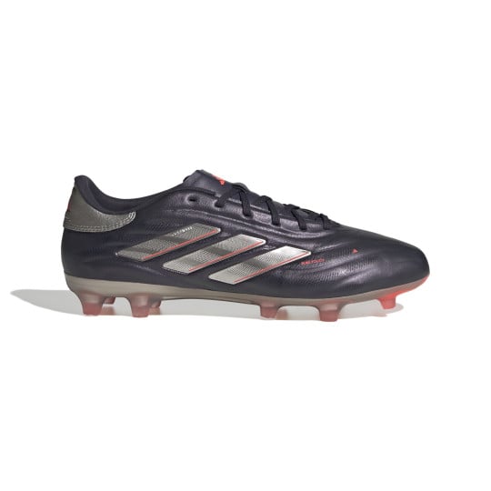 adidas Copa Pure 2 Pro Gazon Naturel Chaussures de Foot (FG) Mauve Foncé Argenté Rose