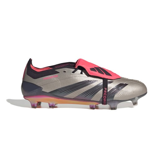 adidas Predator Elite FT Gazon Naturel Chaussures de Foot (FG) Argenté Noir Rose