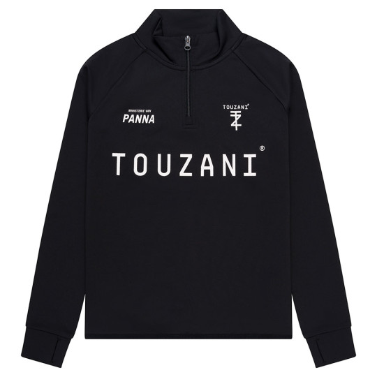 Touzani Platinum Trainingstrui 1/4-Zip Kids Zwart Wit