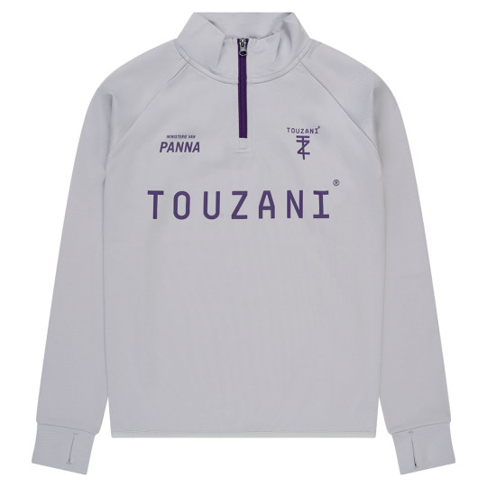 Touzani Platinum Trainingstrui 1/4-Zip Kids Grijs Paars