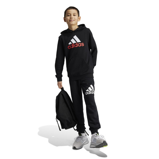 adidas Essentials Big Logo Hoodie Joggingpak Kids Zwart Wit Rood