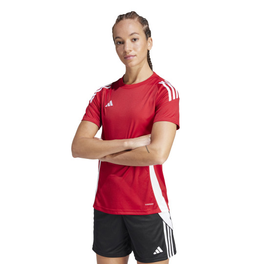 Maillot d'entraînement adidas Tiro 24 pour femme, rouge et blanc