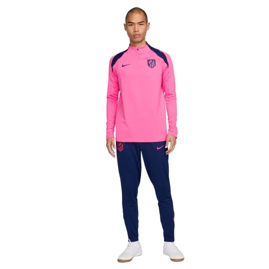 Nike Atletico Madrid Strike Trainingspak 1/4-Zip 2024-2025 Roze Donkerblauw