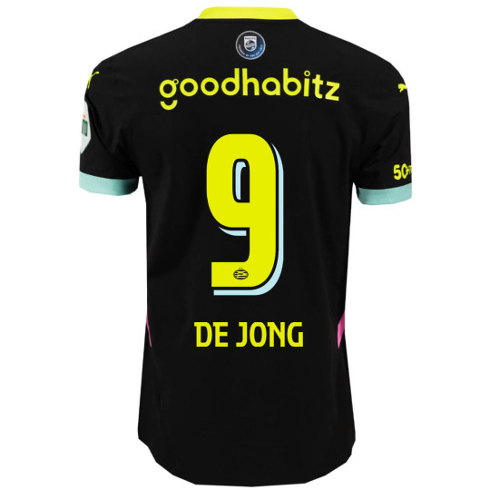 PSV De Jong 9 Uitshirt 2024-2025 Authentic