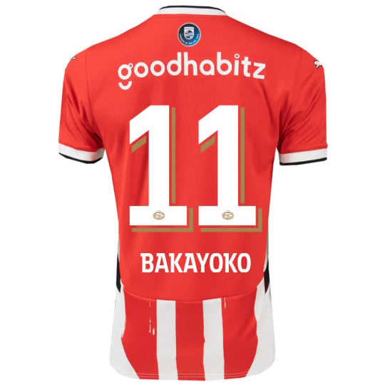 PSV Bakayoko 11 Thuisshirt 2024-2025 JR