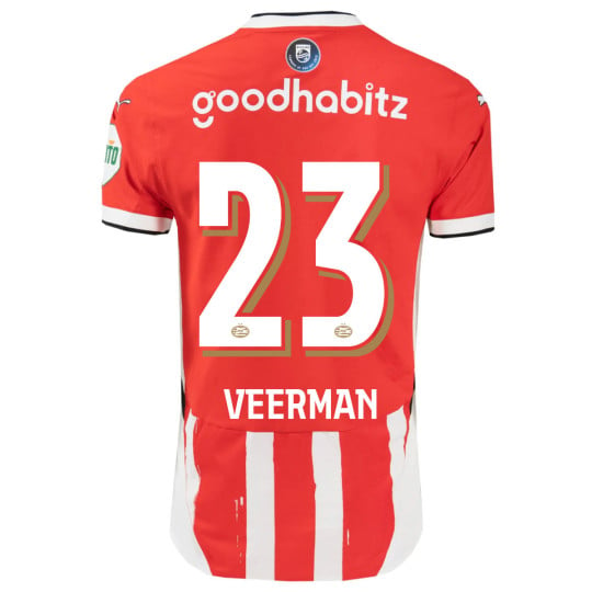 PSV Veerman 23 Thuisshirt 2024-2025 Authentic