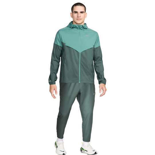 Nike Miler Repel Trainingspak Full-Zip Lichtgroen Groen Zwart Zilver