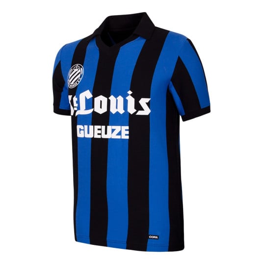 Maillot de football rétro COPA Club Brugge 1981-82 noir bleu