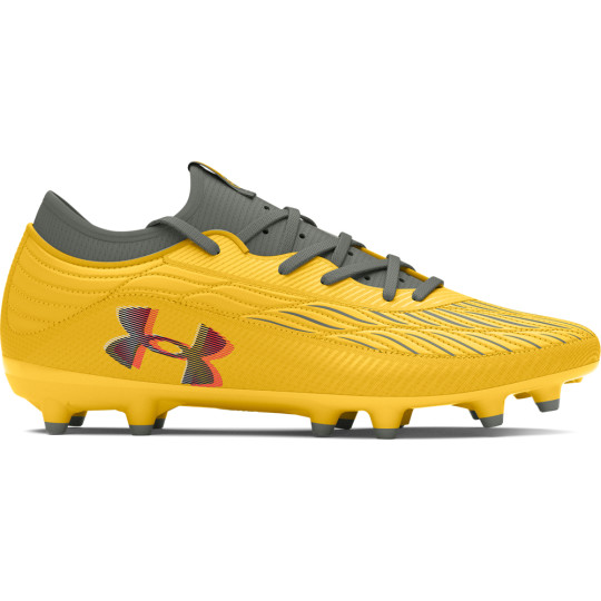 Under Armour Magnetico Select 4.0 Gazon Naturel Chaussures de Foot (FG) Jaune Gris