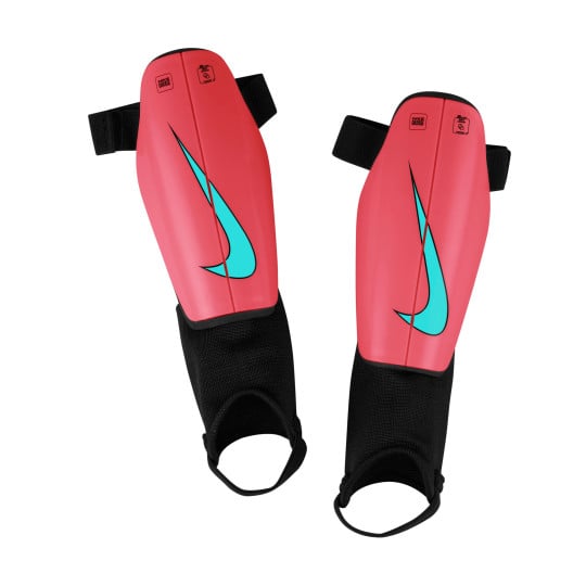 Nike Charge Protège-Tibias Enfants Rouge Noir Turquoise