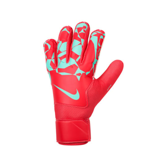 Nike Match Gants de Gardien de But Rouge Vif Blanc Turquoise